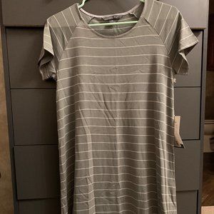 Short Sleeve Striped Dress